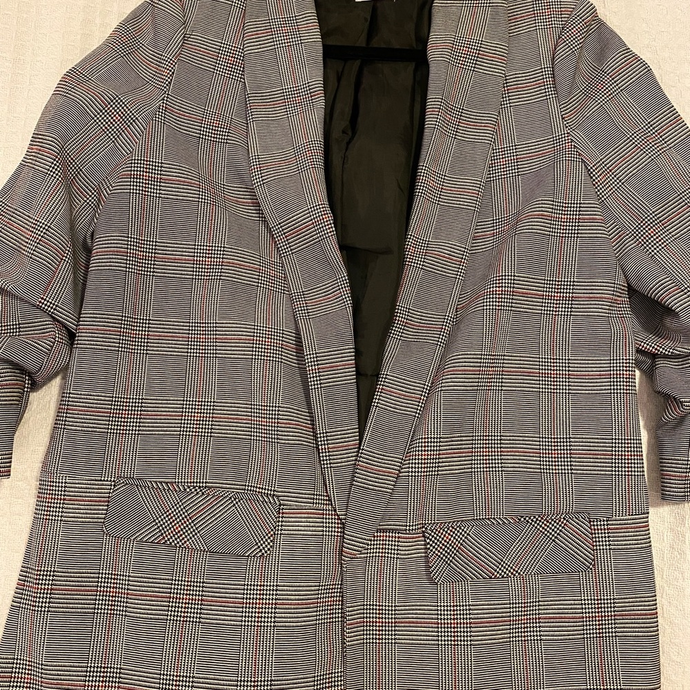Plaid Blazer